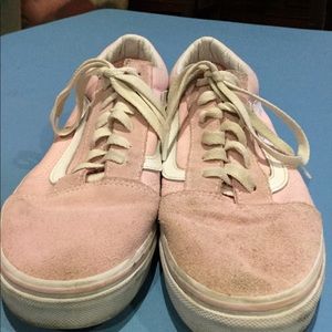 Light pink old school vans